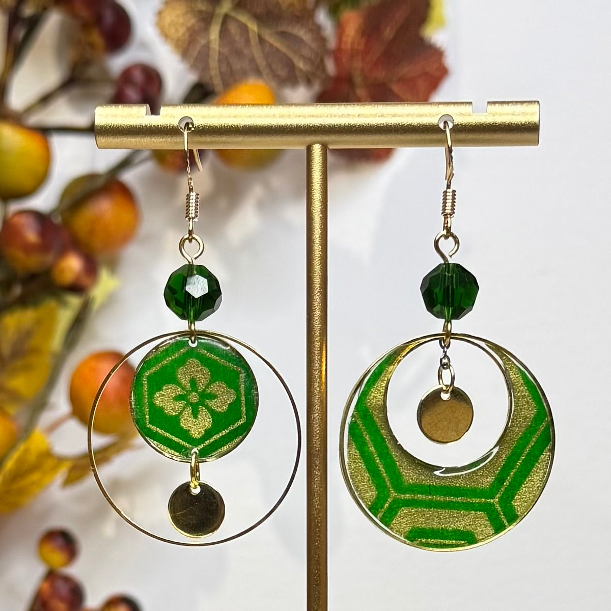 Autumn Collection Yin & Yang series Hook earrings 02