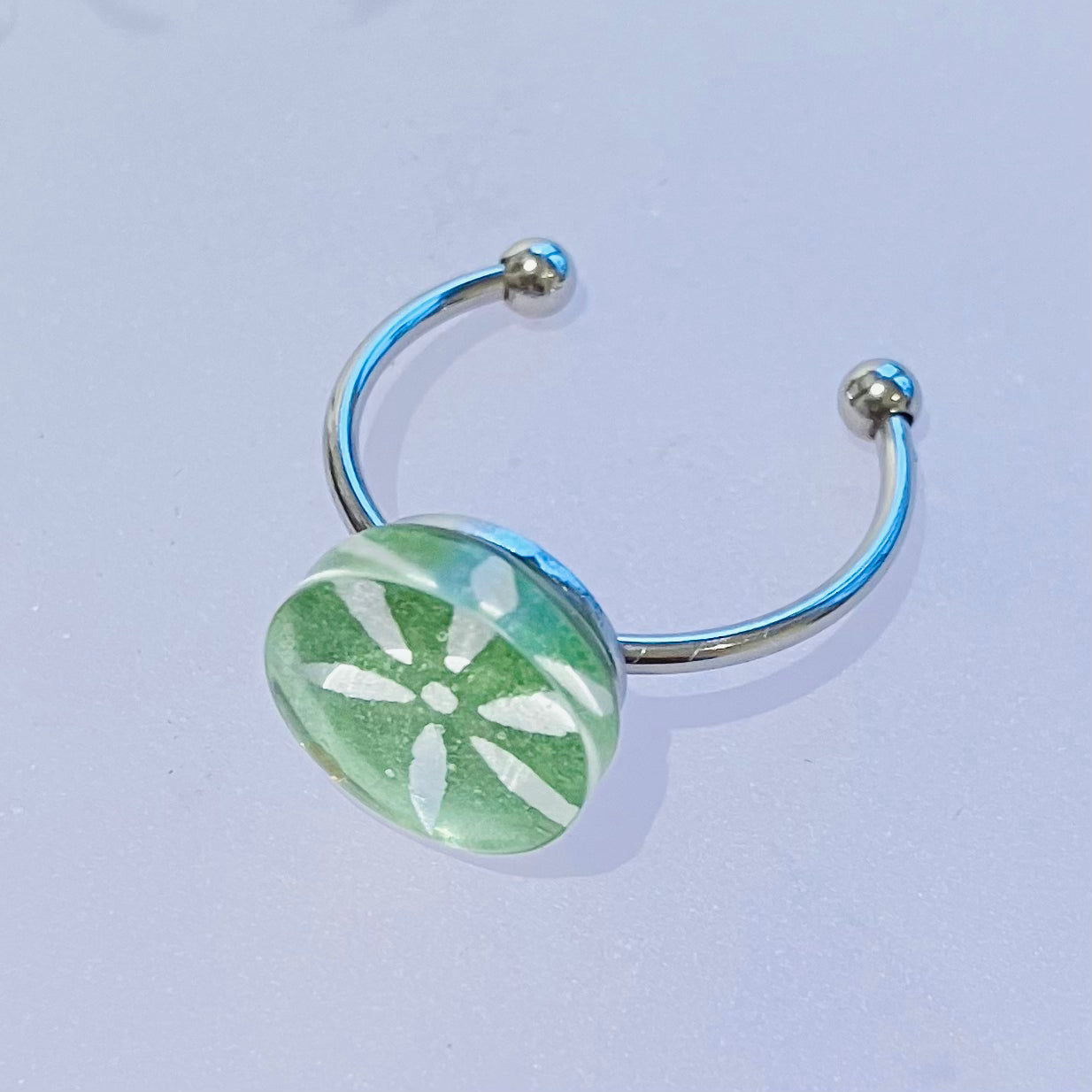 Mini Ring Silver stainless steel 12