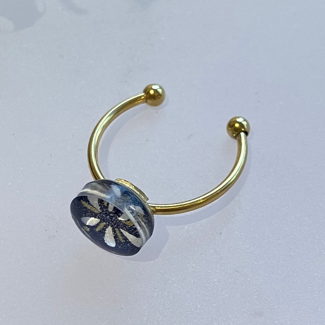 Tiny Ring Gold plated stainless steel 01