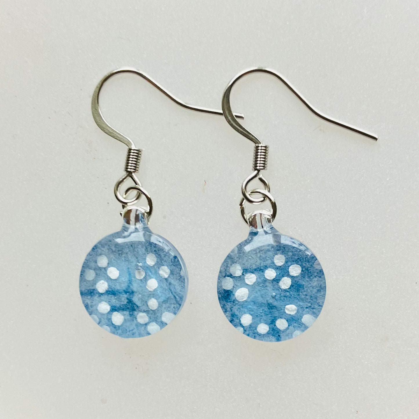 Hook Earrings Silver stainless steel small 09