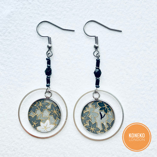 Yuzen Washi Japanese Paper Earrings 40