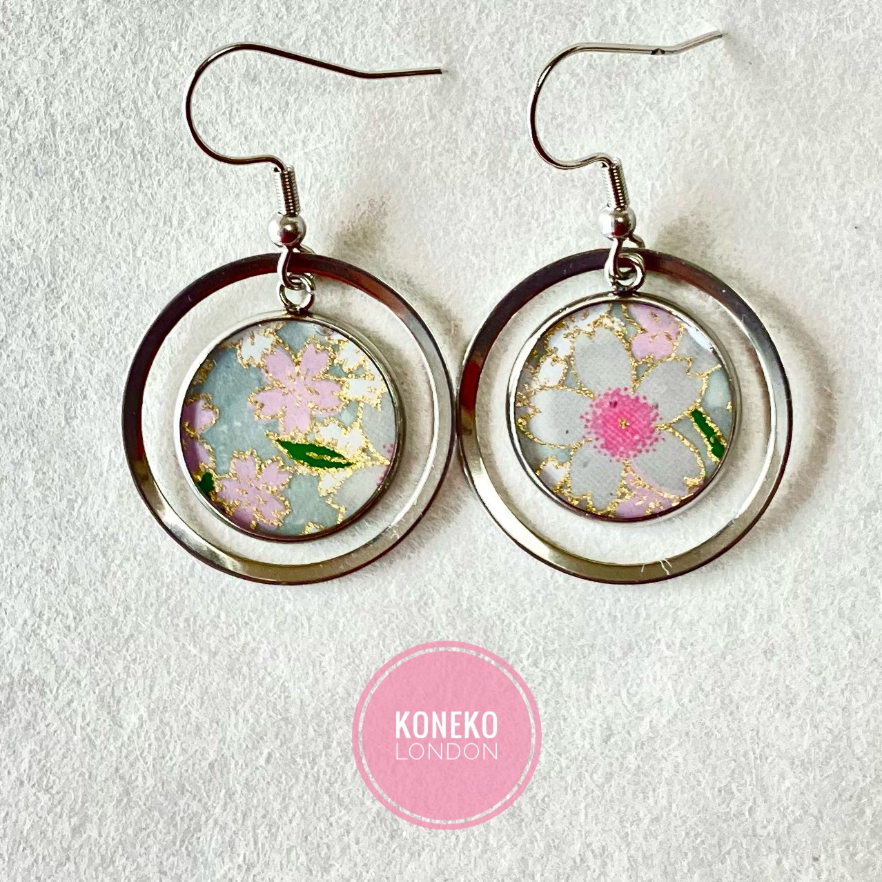 Yuzen Washi Japanese Paper Earrings 10