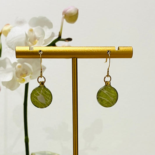 Hook Earrings Gold plated stainless steel small 03