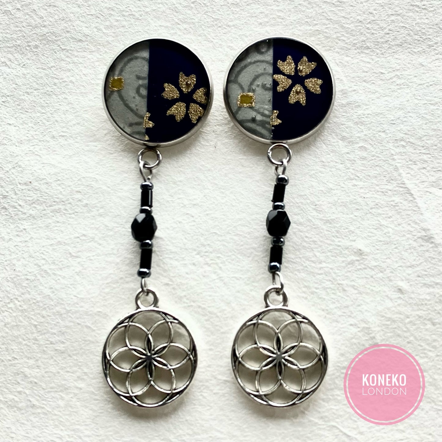 Yuzen Washi Japanese Paper Earrings 16