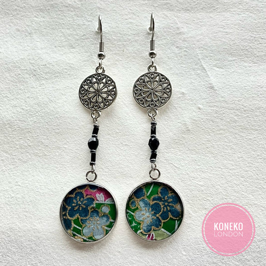 Yuzen Washi Japanese Paper Earrings 13