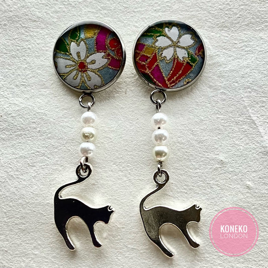 Yuzen Washi Japanes Paper Earrings 17