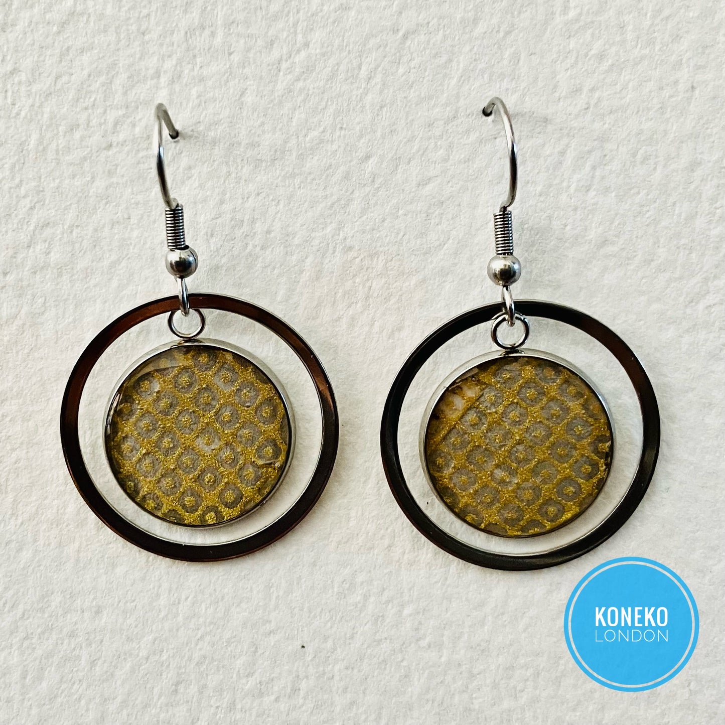 Yuzen Washi Japanese Paper Earrings 31