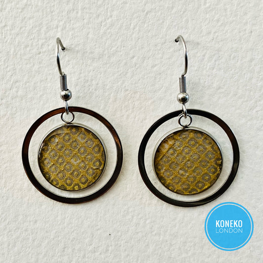 Yuzen Washi Japanese Paper Earrings 31